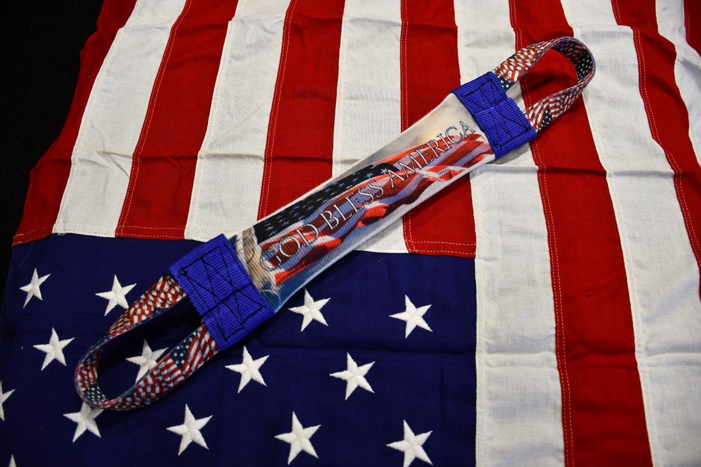 Trump God Bless America Firehose Tug Toy